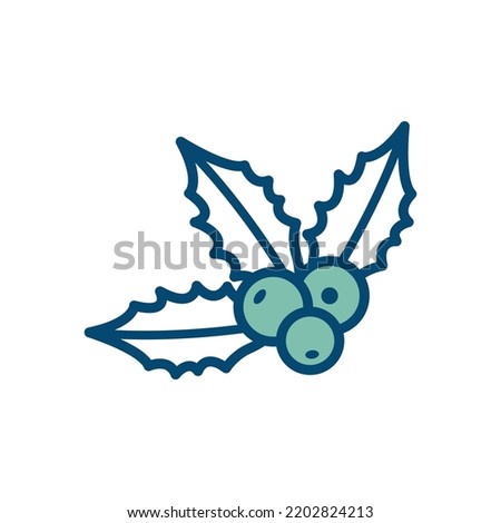holly icon vector design template in white background