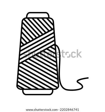 vector illustration of polyester roll icon on a white background Royalty-Free Stock Photo #2202846741