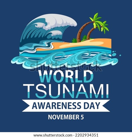 World Tsunami Awareness Day illustration