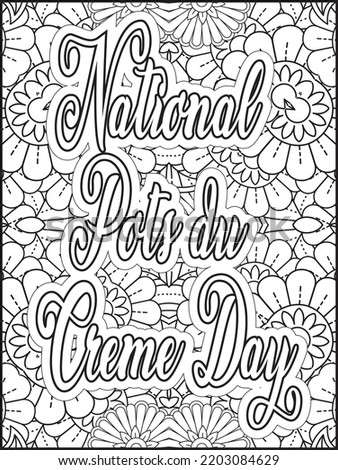 Motivational quotes coloring page for Adult. Inspirational quotes coloring page. Affirmative quotes coloring page. Positive quotes coloring page. Motivational swear word. Motivational typography.