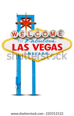 Welcome to Fabulous Las Vegas Neon Sign Royalty-Free Stock Photo #220312522