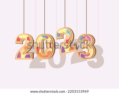 happy new year 2023 design illustration