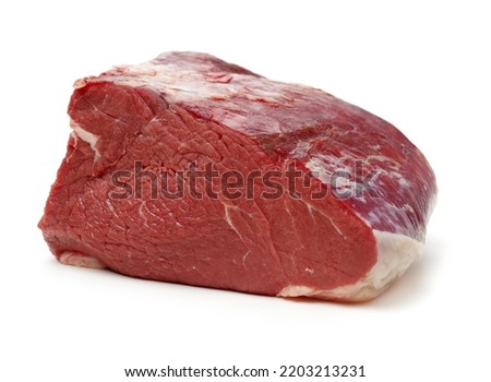 Fresh beef cut isolated on white background 