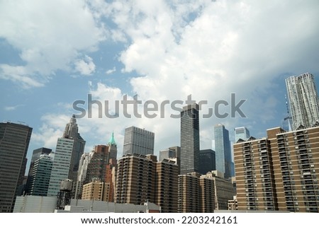 south manhattan new york skyscraper buildings cityscape