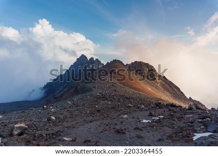 a panoramic view of Pico de Orizaba volcano in Mexico