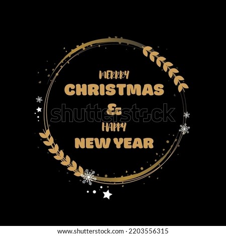 vector illustration of new year and merry Christmas greeting, celebration, banner, 2023, happy new year