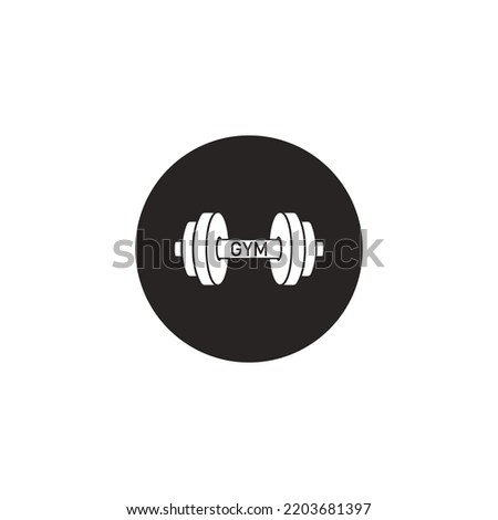 fitness and weightlifting logo, vector illustration symbol design