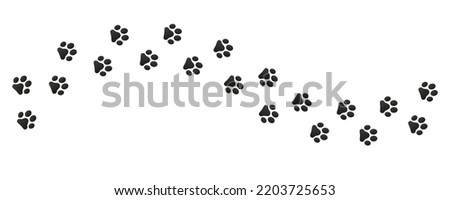 Dog tracks icon. Vector illustration