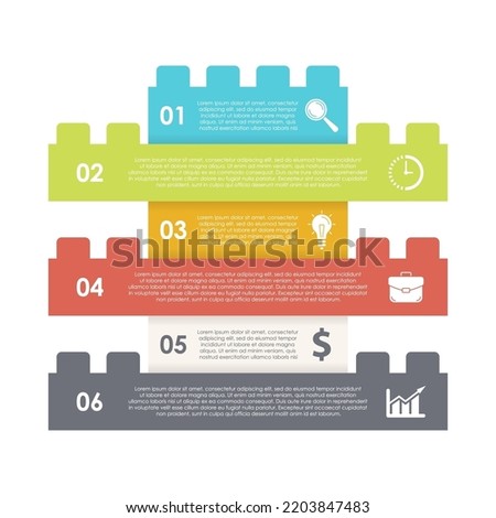 Vector infographic template for diagram, graph and web design. Business concept with some steps, options or processes. Isolated on white background.