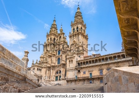 Cathedral of Santiago de Compostela, Spain Royalty-Free Stock Photo #2203915515