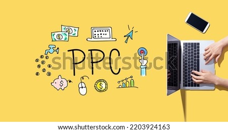 PPC with person working with a laptop