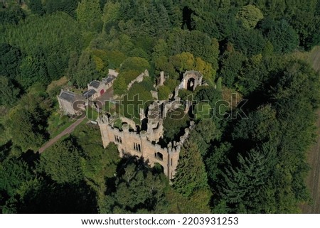 Crawford Priory is an impressive, Gothic mansion Royalty-Free Stock Photo #2203931253