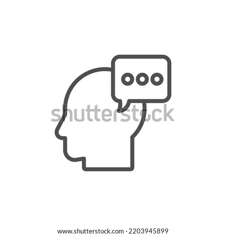 User and speech bubble, person talking icon vector, filled flat sign, solid pictogram isolated on white. Symbol, logo illustration. Pixel perfect