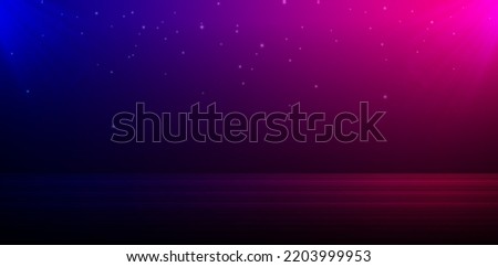 illustration background with glittering stars neon 90s colorful for signs corporate, advertisement business agency, ads campaign marketing, motion video animation backdrops, landing pages, header webs