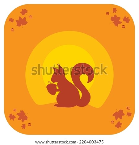 vector image. autumn background with yellow with orange.