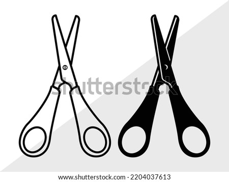 Scissors SVG Printable Vector Illustration