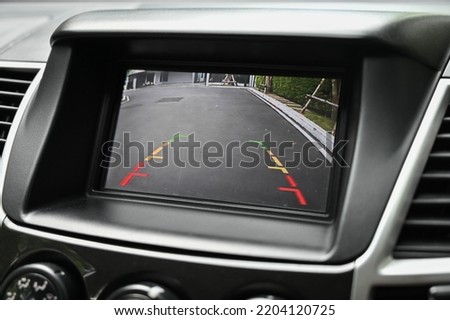 Rear view monitor for reversing system Car display and rear view camera parking assistant car navigation