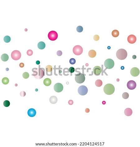 Color dots different sizes. Small and big confetti for new year party.