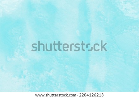 Light blue watercolor background. Abstract hand draw paint stain backdrop. Pastel backround texture. Hand painted watercolor sky and clouds. High resolution colorful watercolor texture.