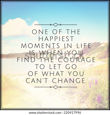 Inspirational Typographic Quote - One of the happiest moments in life