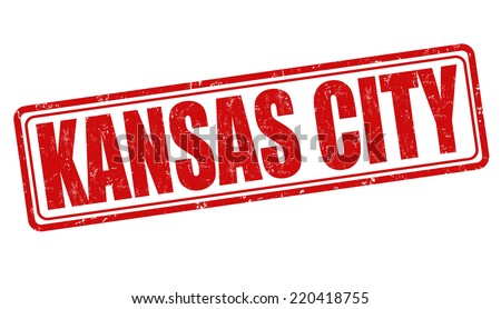 Kansas City grunge rubber stamp on white background, vector illustration