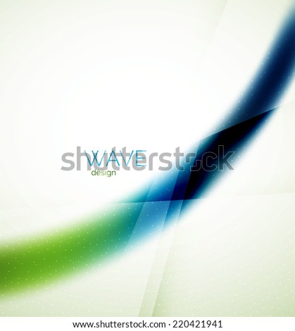 Flowing wave of blending colors, unusual blur abstract background