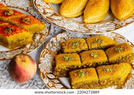 Oriental sweets on a plate