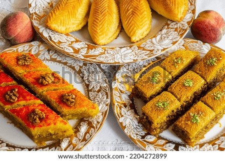 Oriental sweets on a plate