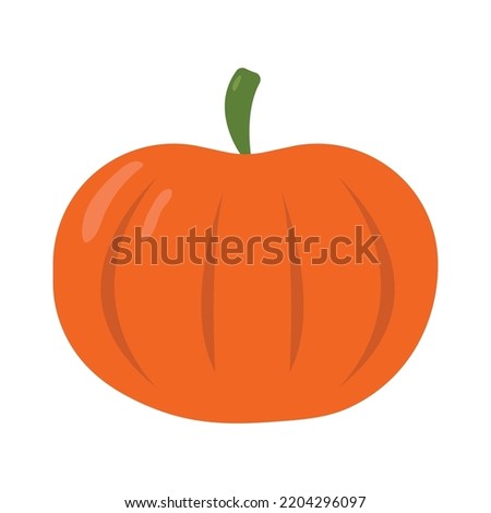 Orange pumpkin in vector grafic 