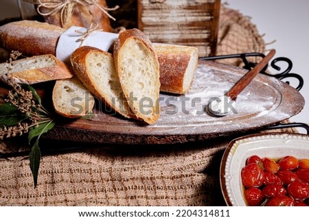 Photography of bread for breakfast. Photos for coffee shops, menus and advertising