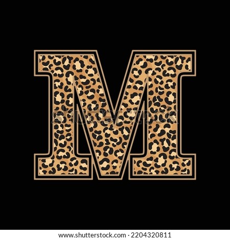 Leopard Alphabets and letter t shirt,sticker,poster,banner,mug,bag design