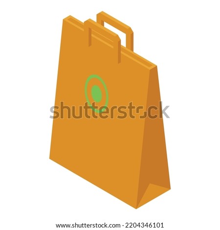 Paper pack icon. Isometric of paper pack vector icon for web design isolated on white background