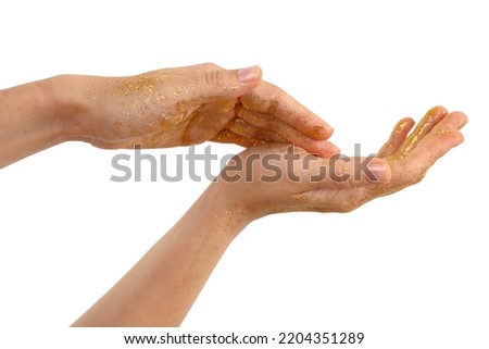 Golden hands , hands of Master, Talent concept