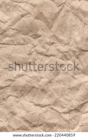 Recycle Beige Kraft Paper Crumpled Grunge Texture