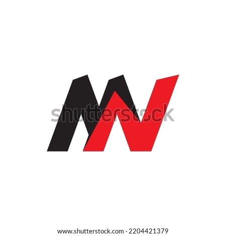 MN letter logo design vector