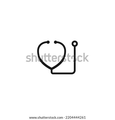 stethoscope logo. medical icon. health symbol