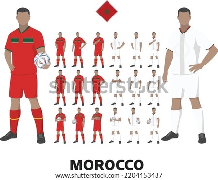 Morocco Football Team Kit, Home kit and Away Kit