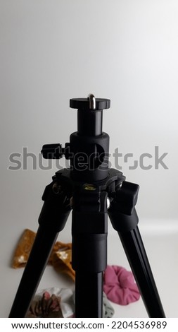 tripod for photography with white background