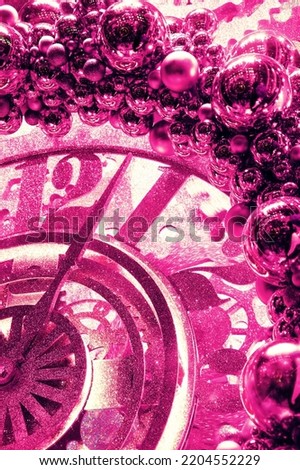 Old fest bronze metal feast glitz vivid ruddy color glimmer copyspace area for text on happy xmas card backdrop. Bright dreamy vintage art bling dust space wallpaper design. Closeup detail view banner