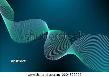 ribbon neon blue with twisted motion data technology background can be use for advertisement brochure template banner website cover product package design vector eps.