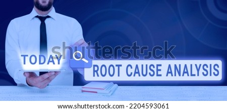 Handwriting text Root Cause Analysis. Conceptual photo Method of Problem Solving Identify Fault or Problem Royalty-Free Stock Photo #2204593061