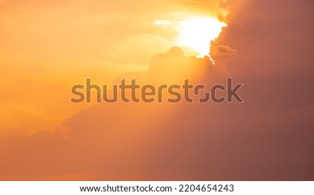Abstract and pattern of cloud sky Calming coral, Orange, Trend color of the yearbackground, Pattern of colorful cloud and sky sunset or sunrise: Dramatic sunset in twilight, Beautyful of sky