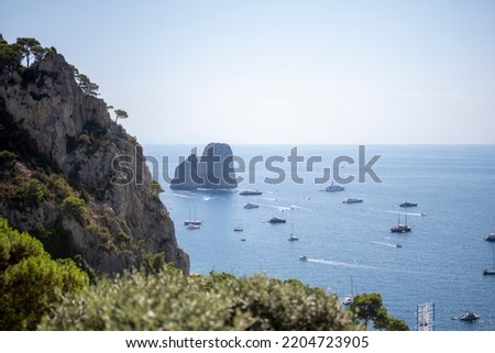 View of Capri Island, Naples Italy