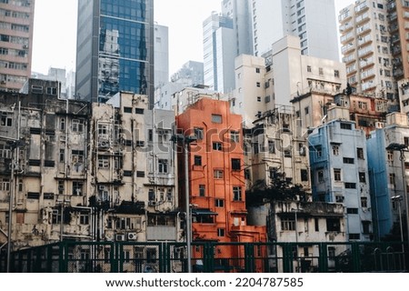 Hong Kong streets and buildings
