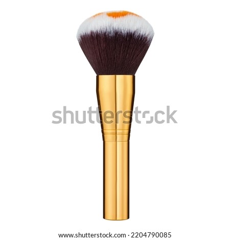 makeup brushes isolated on white background