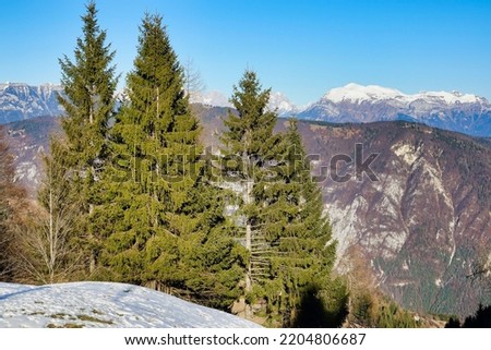 mountains in winter, photo as a background, digital image