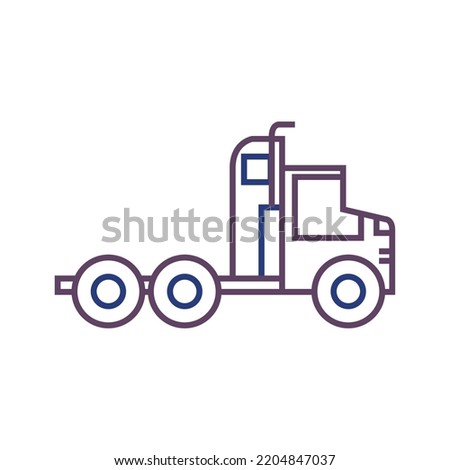 vector image.transport icon on white background with dark lines.