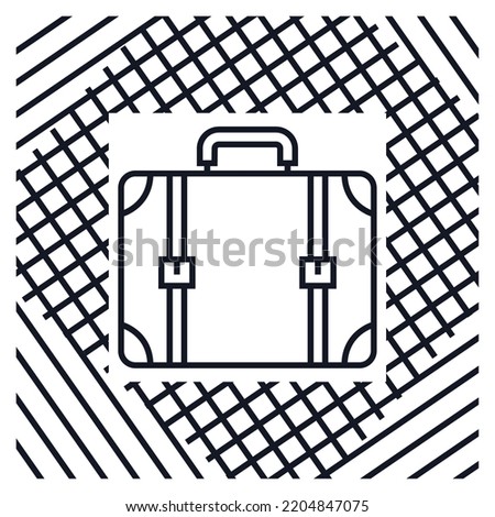 vector image. transport icon on black lines background.