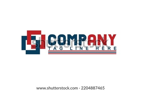 vector unique company logo design 