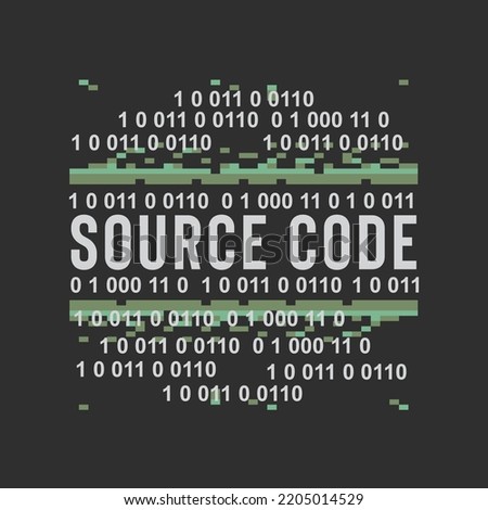 Computer code typography . t shirt graphics . print. vector